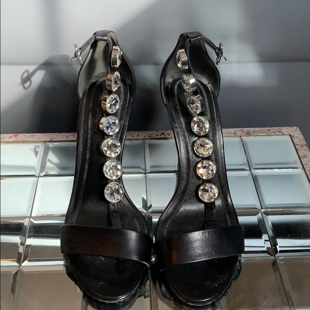 Alexander Wang studded ankle strap sandal heel